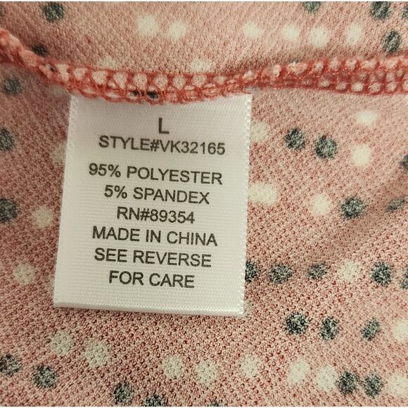 Adrienne Vittadini Womens V-Neck Sleeveless Top Blouse Multi Red Size Large - Picture 8 of 8